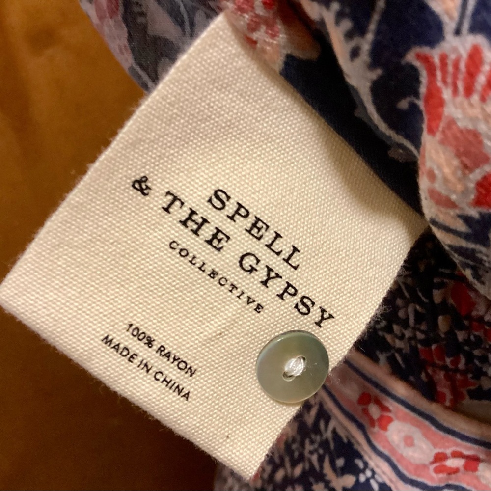 SPELL & the GYPSY Bohemian Summer Crop Top and matching Pant XS cool set L@@K - Picture 14 of 14